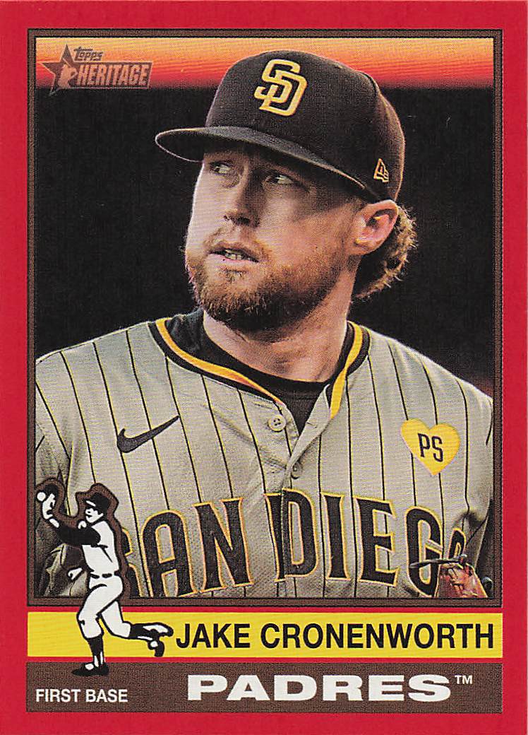 2025 Topps Heritage Baseball Red Jake Cronenworth #285