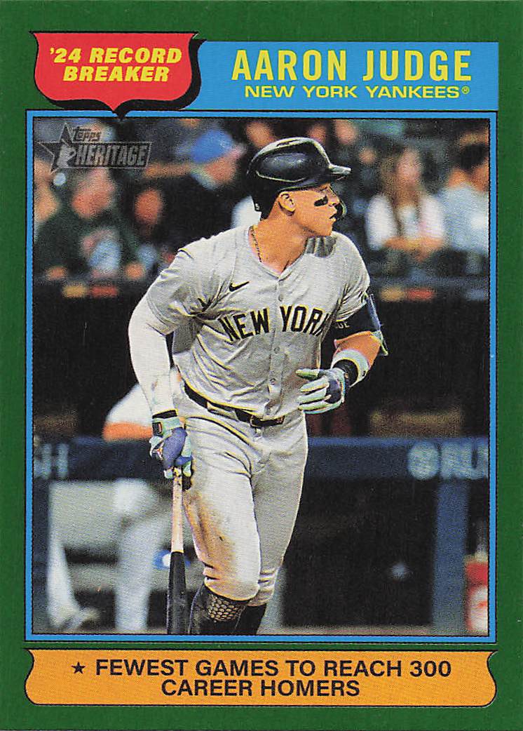 2025 Topps Heritage Baseball Dark Green Aaron Judge #3