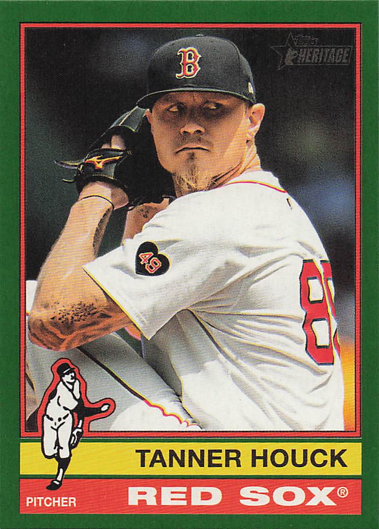 2025 Topps Heritage Baseball Dark Green Tanner Houck #30