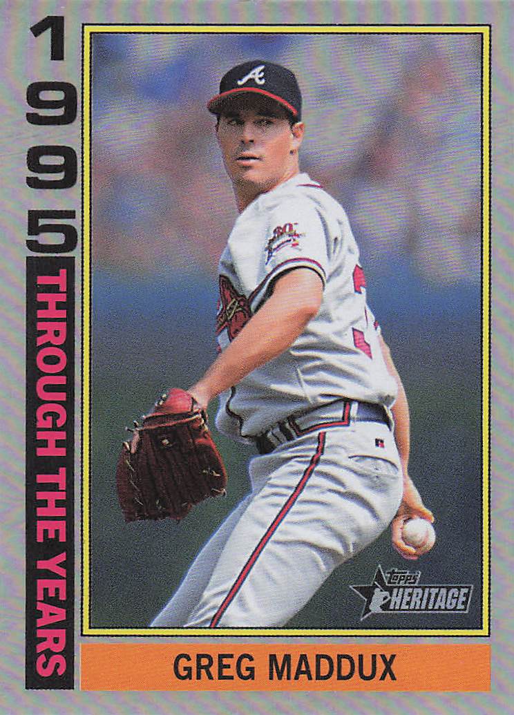 2025 Topps Heritage Baseball Through the Years Holographic Greg Maddux #TTY-11