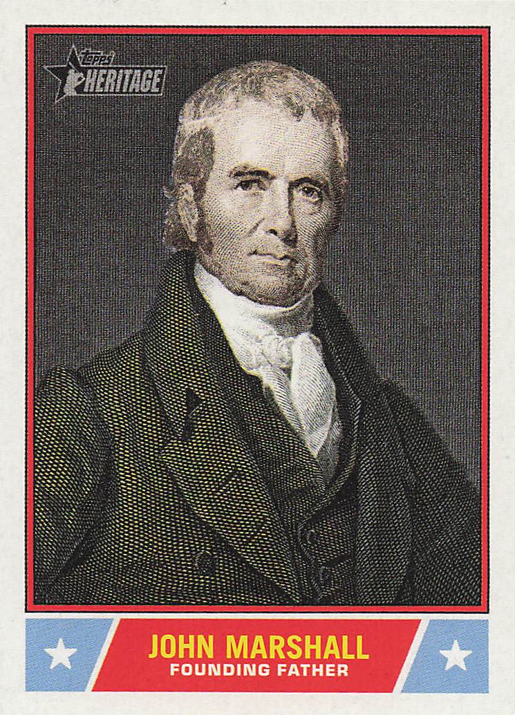 2025 Topps Heritage Baseball Notable Americans John Marshall #NS-16