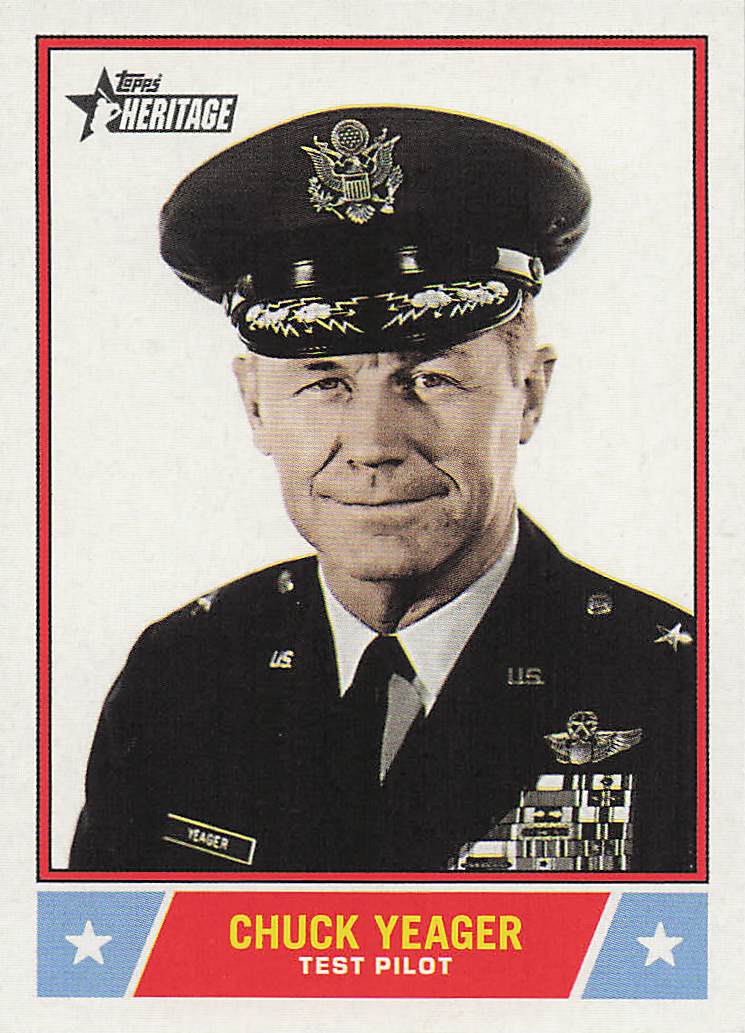 2025 Topps Heritage Baseball Notable Americans Chuck Yeager #NS-38