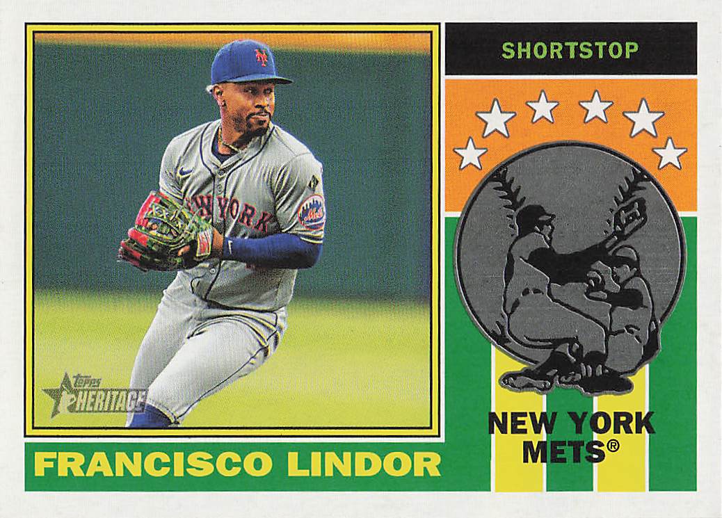 2025 Topps Heritage Baseball 1976 Player Icons Francisco Lindor #76PI-24