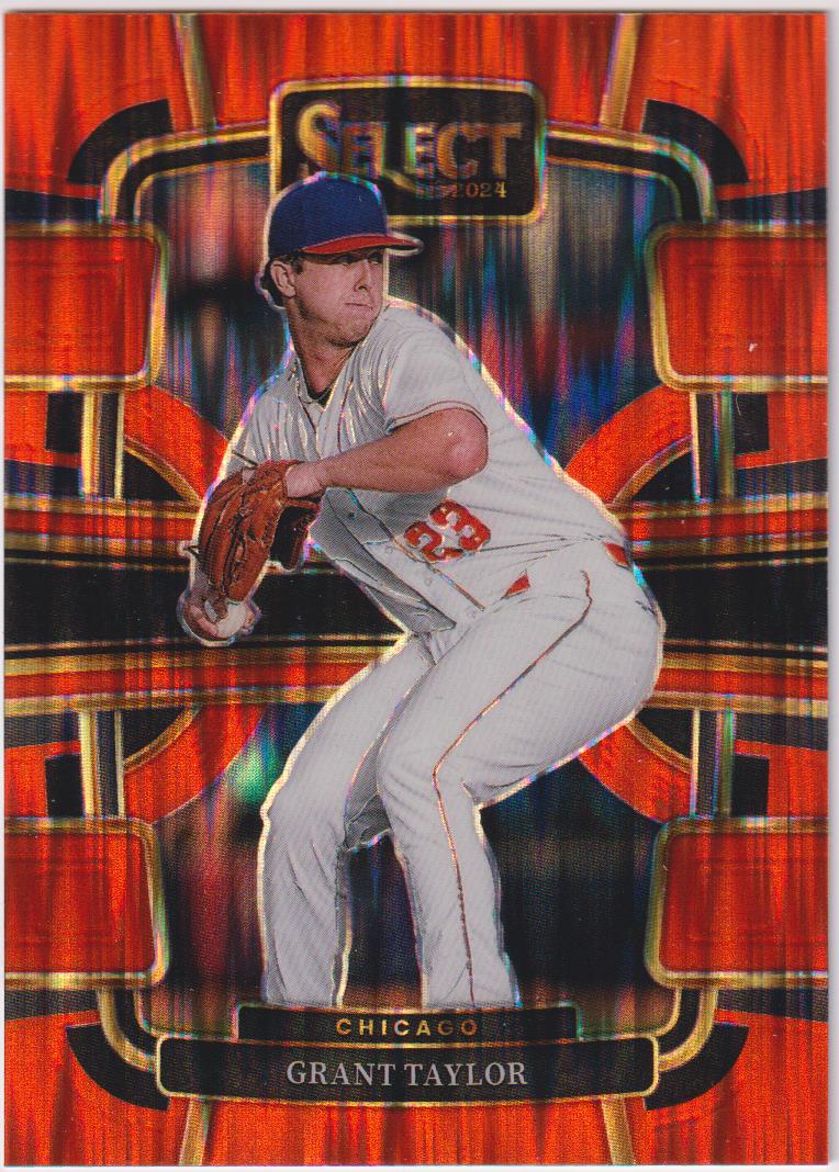 2024 Panini Select Baseball Orange Flash Prizms Grant Taylor #72
