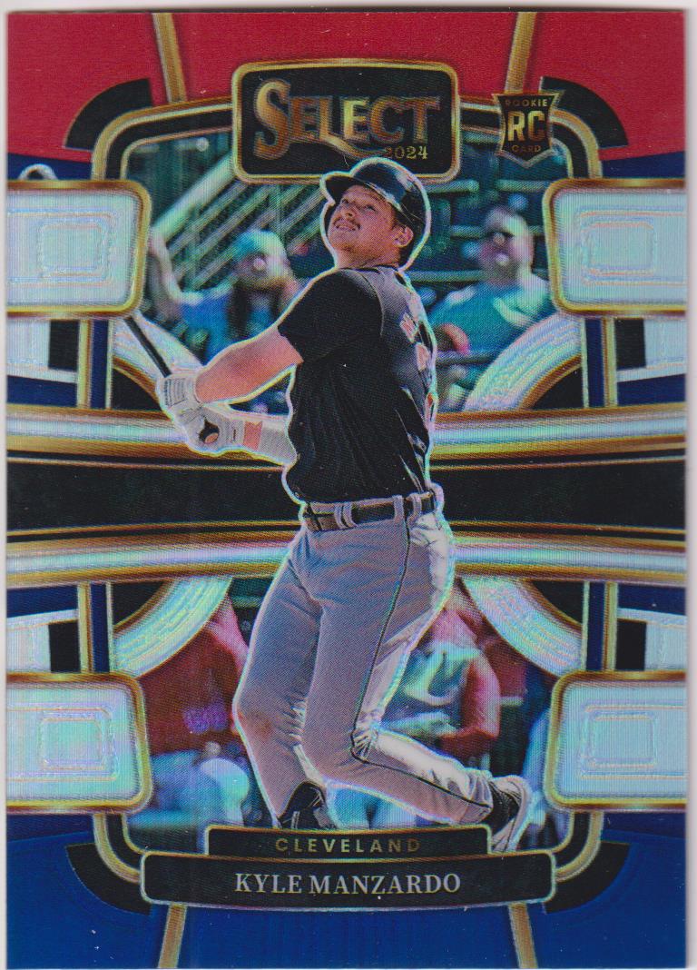 2024 Panini Select Baseball Red and Blue Prizms Kyle Manzardo #10