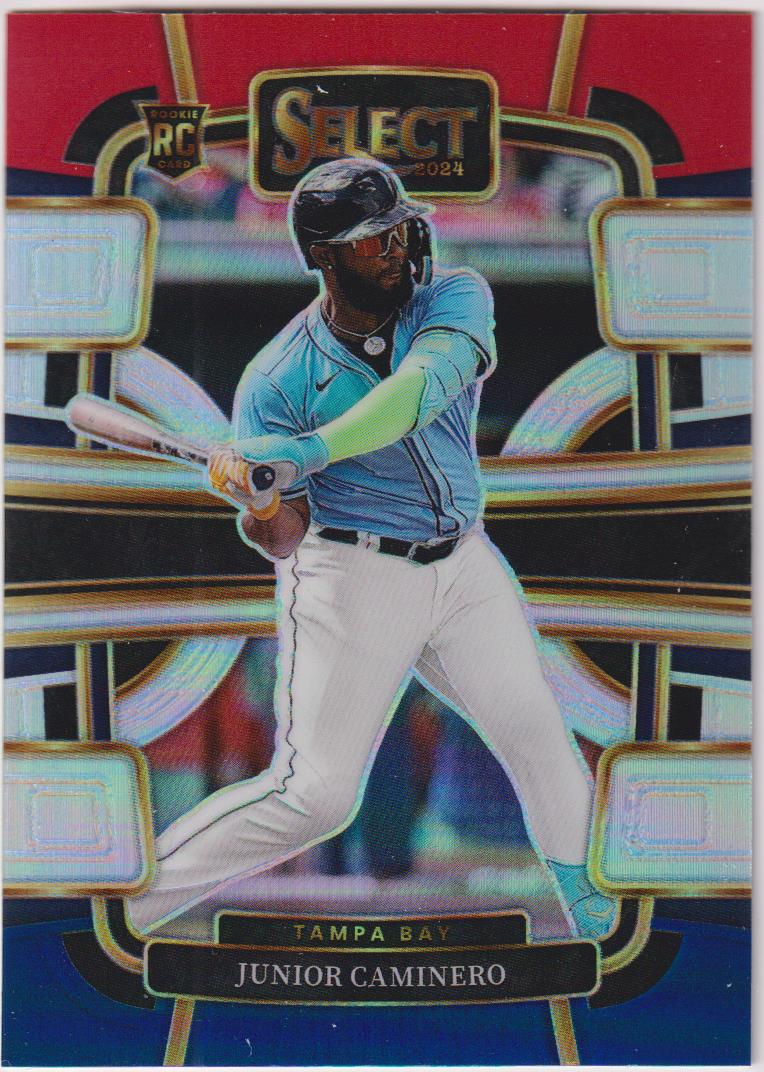 2024 Panini Select Baseball Red and Blue Prizms Junior Caminero #60
