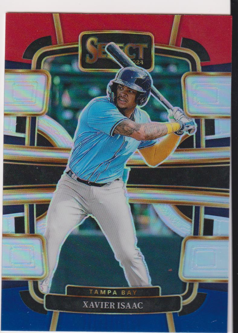 2024 Panini Select Baseball Red and Blue Prizms Xavier Isaac #4