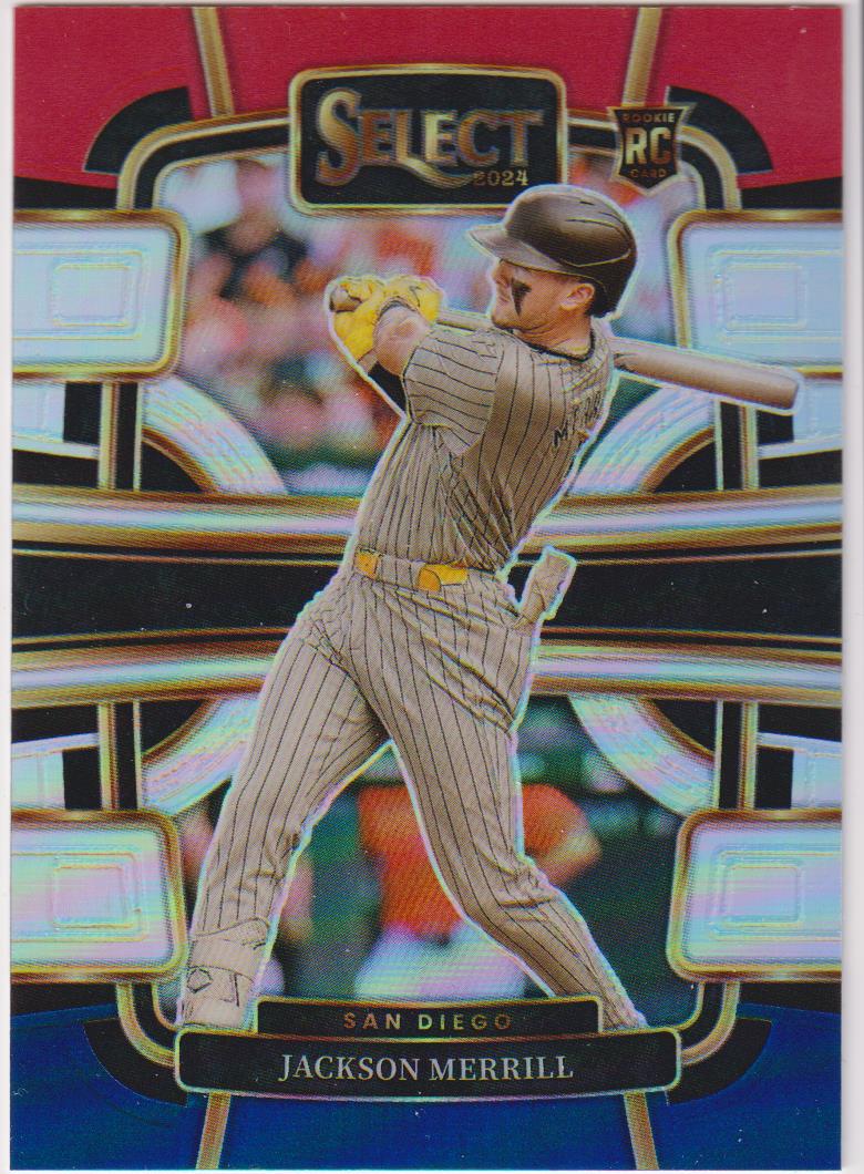 2024 Panini Select Baseball Red and Blue Prizms Jackson Merrill #68