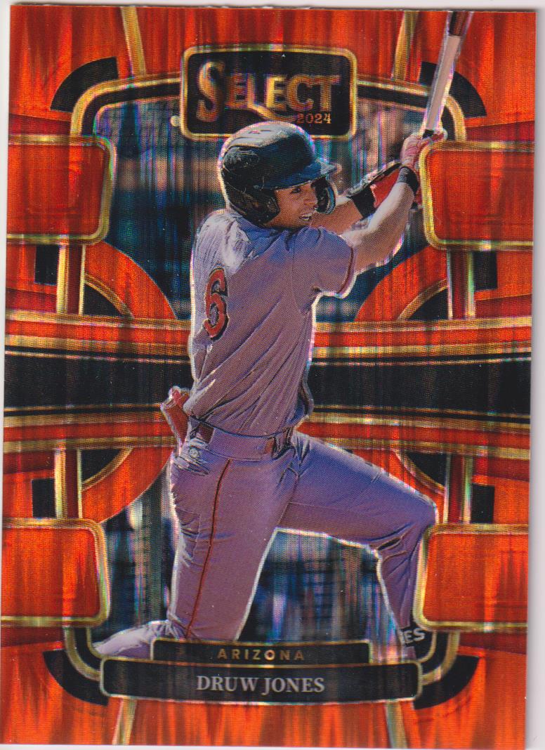 2024 Panini Select Baseball Orange Flash Prizms Druw Jones #83
