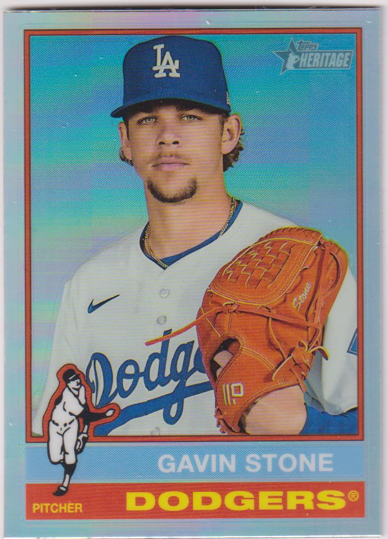 2025 Topps Heritage Baseball Chrome Refractor Gavin Stone #439