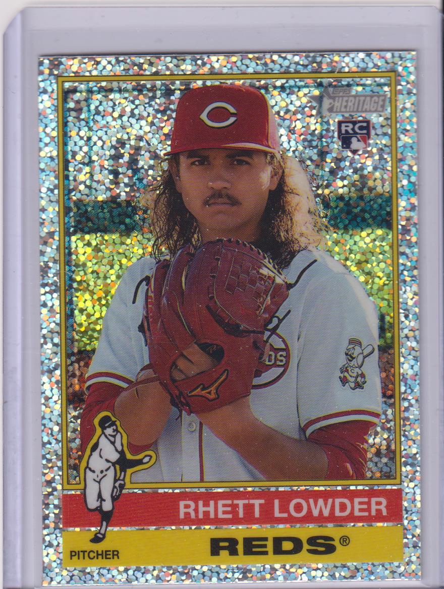 2025 Topps Heritage Baseball Chrome Silver Sparkle Refractor Rhett Lowder #181