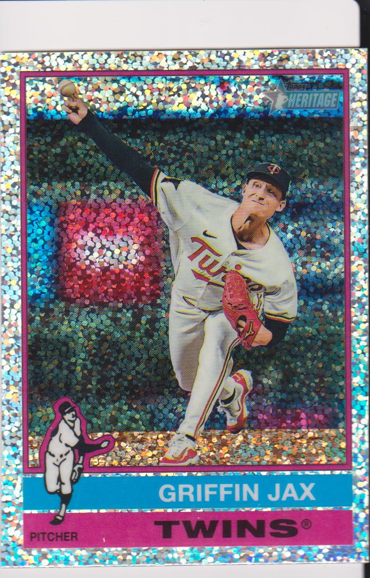 2025 Topps Heritage Baseball Chrome Silver Sparkle Refractor Griffin Jax #474