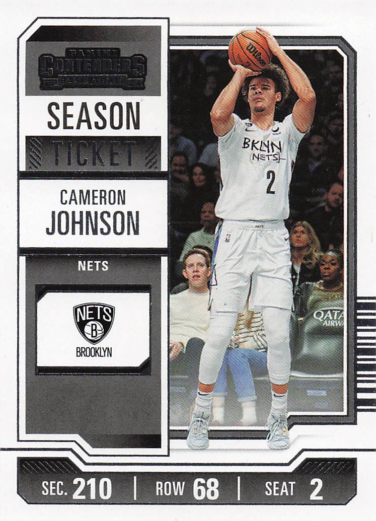 2023-24 Panini Contenders Basketball Season Ticket Retail Cameron Johnson #19