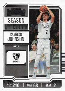 2023-24 Panini Contenders Basketball Season Ticket Retail Cameron Johnson #19