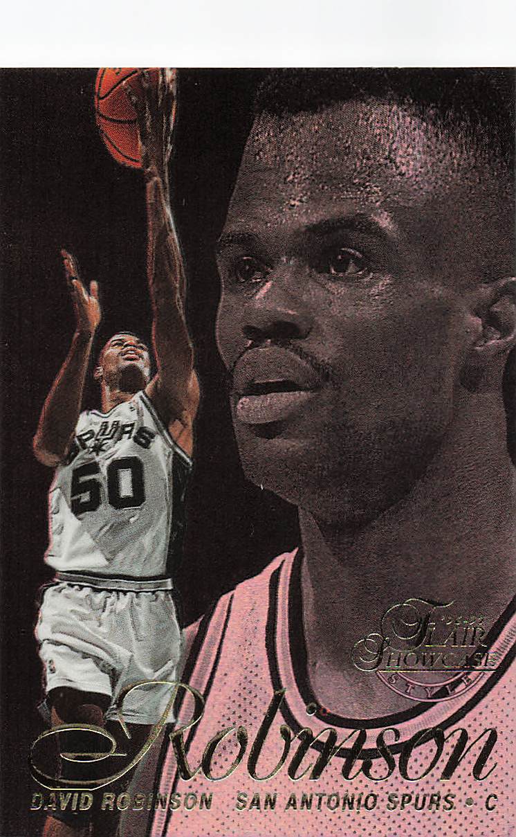 1996-97 Flair Showcase Basketball David Robinson #6
