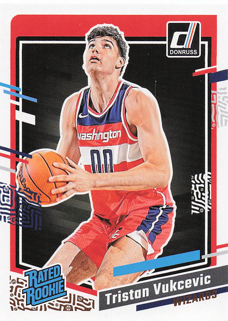 2023-24 Donruss Basketball Tristan Vukcevic #230 Rookie