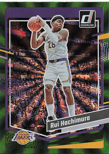 2023-24 Donruss Basketball Green Laser Holo Rui Hachimura #37