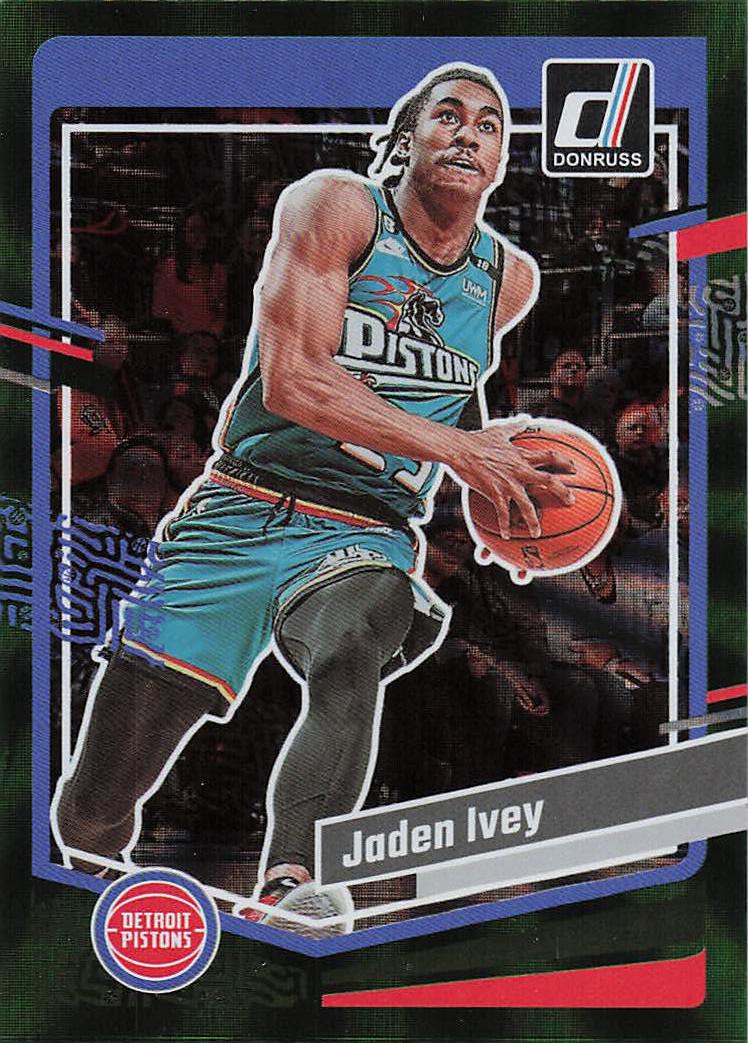 2023-24 Donruss Basketball Green Laser Holo Jaden Ivey #135