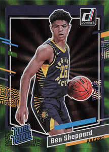 2023-24 Donruss Basketball Green Laser Holo Ben Sheppard #246 Rookie