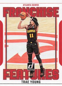 2023-24 Donruss Basketball Franchise Features Trae Young #11