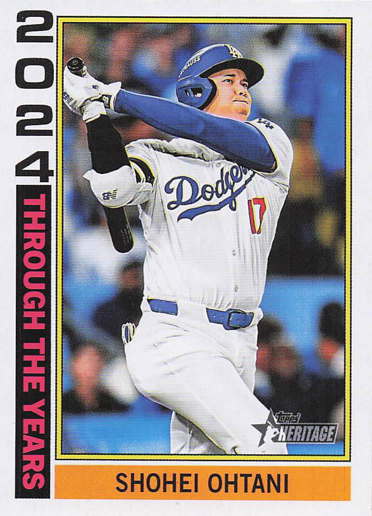 2025 Topps Heritage Baseball Through the Years Shohei Ohtani #TTY-25