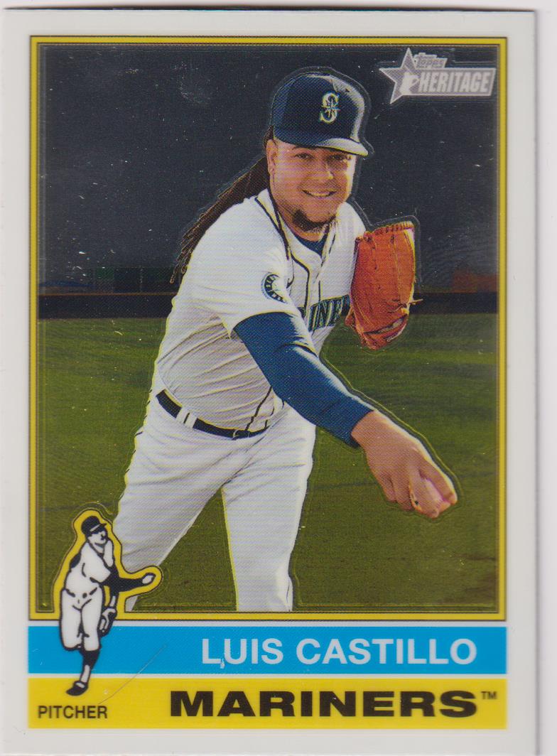 2025 Topps Heritage Baseball Chrome Luis Castillo #173