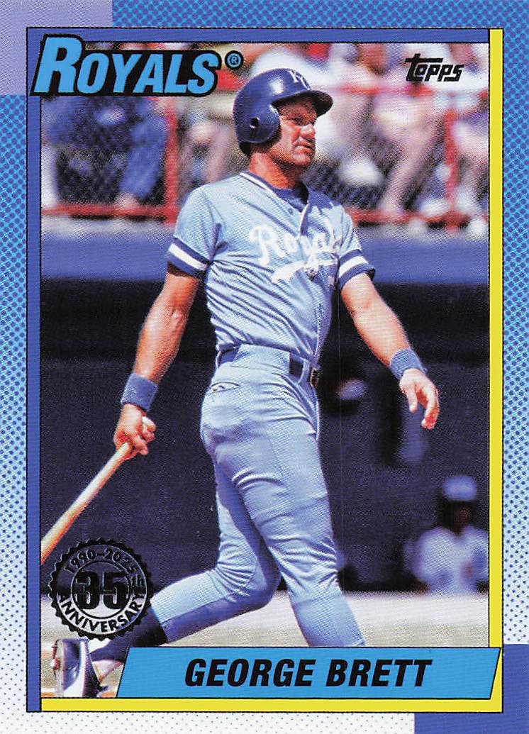 2025 Topps Baseball 1990 Topps Baseball 35th Anniversary George Brett #T90-28