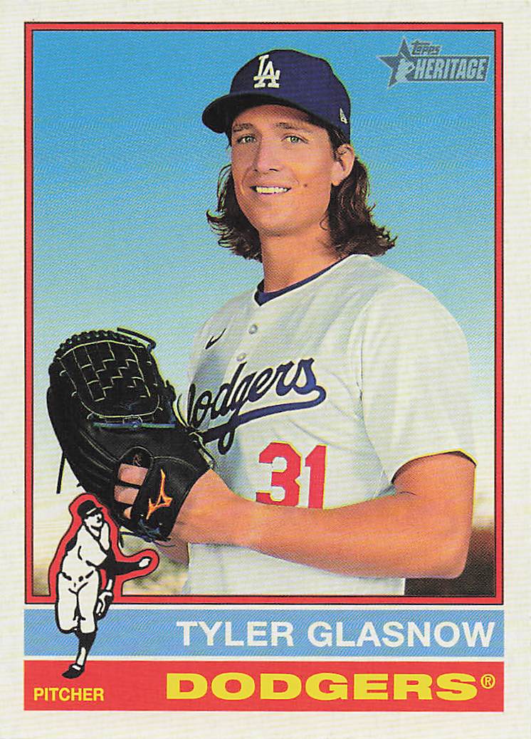 2025 Topps Heritage Baseball Tyler Glasnow #465