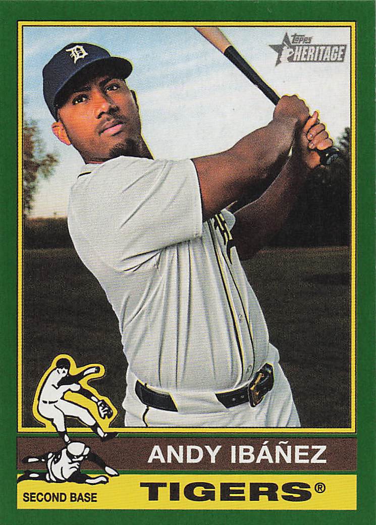 2025 Topps Heritage Baseball Dark Green Andy Ibáñez #94