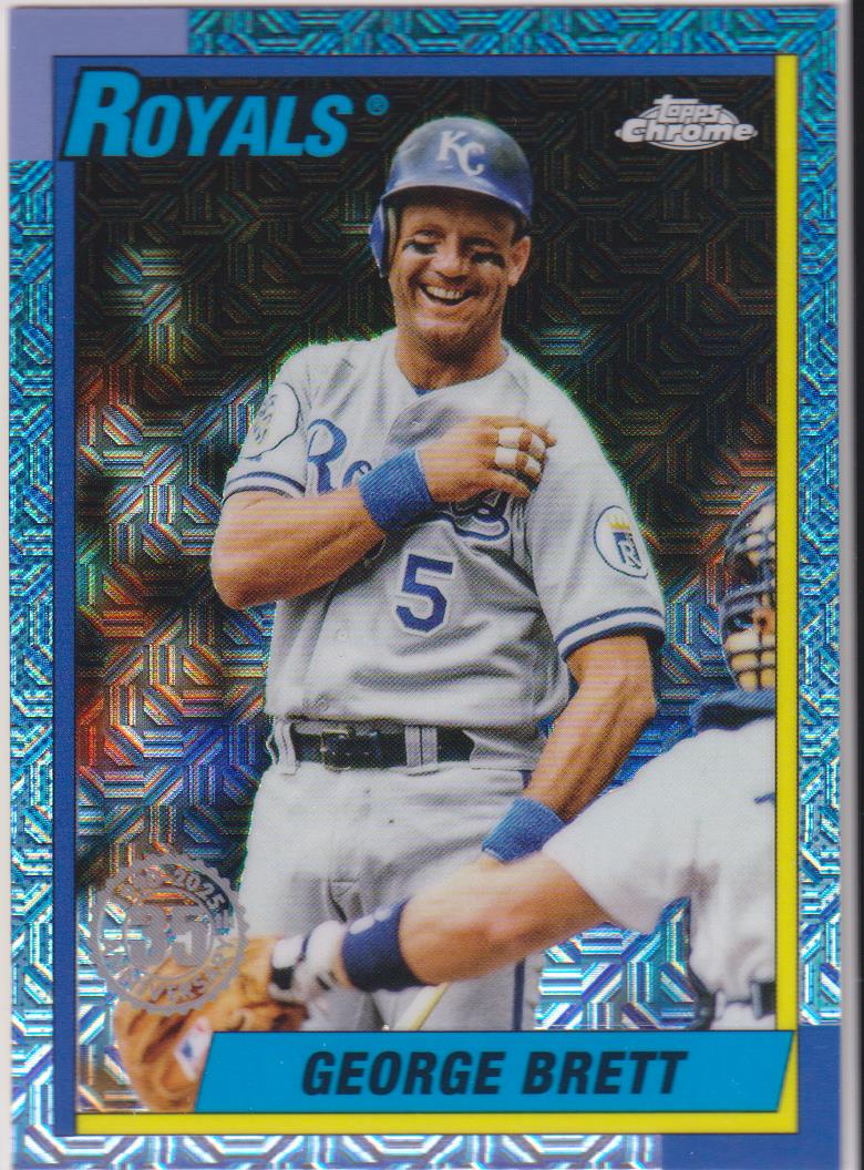 2025 Topps Baseball 1990 Topps Baseball Chrome George Brett #T90C-96