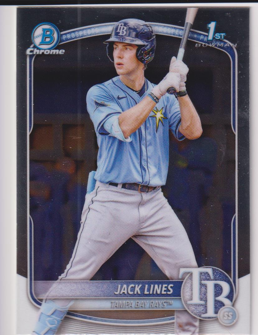 2025 Bowman Baseball Chrome Prospects Reptilian Refractor Jack Lines #BCP-64