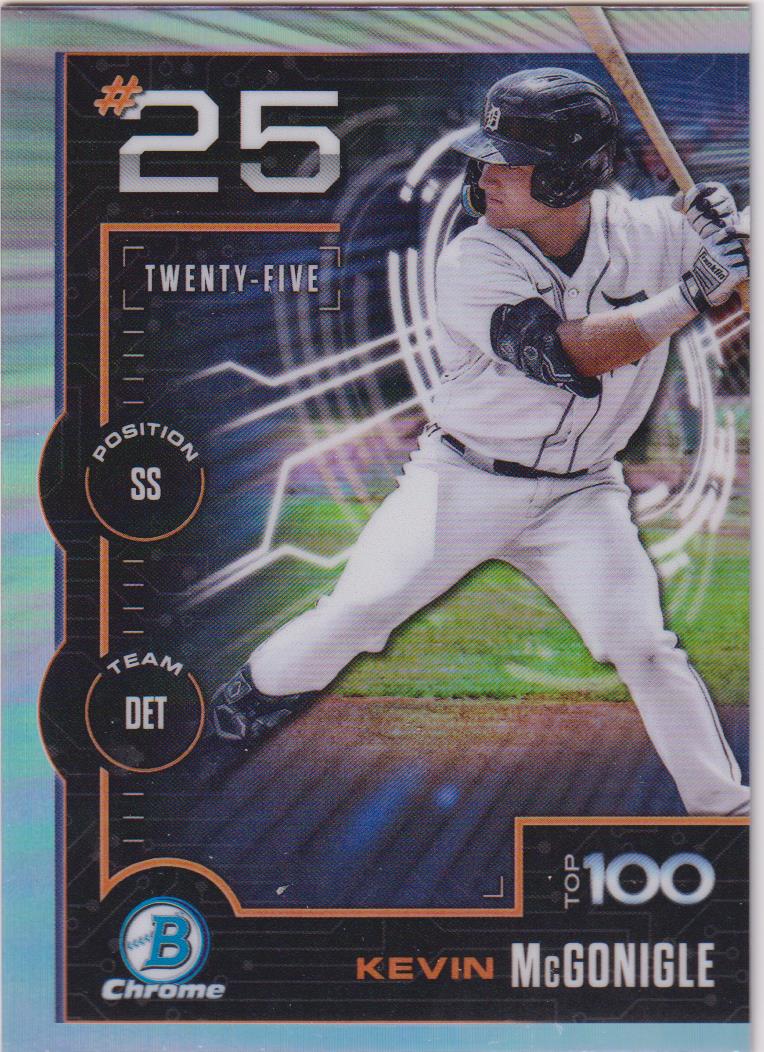 2025 Bowman Baseball Bowman Scouts Top 100 Kevin McGonigle #BTP-25