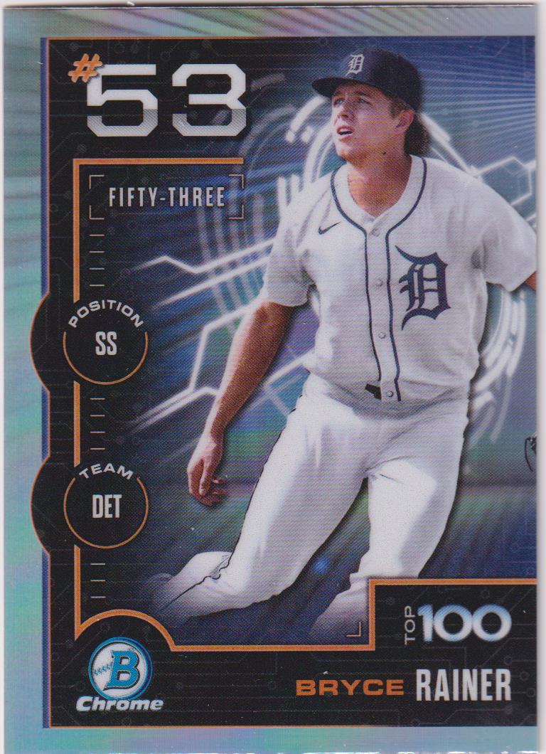 2025 Bowman Baseball Bowman Scouts Top 100 Bryce Rainer #BTP-53