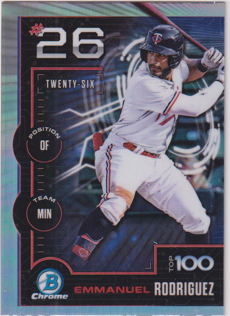 2025 Bowman Baseball Bowman Scouts Top 100 Emmanuel Rodriguez #BTP-26