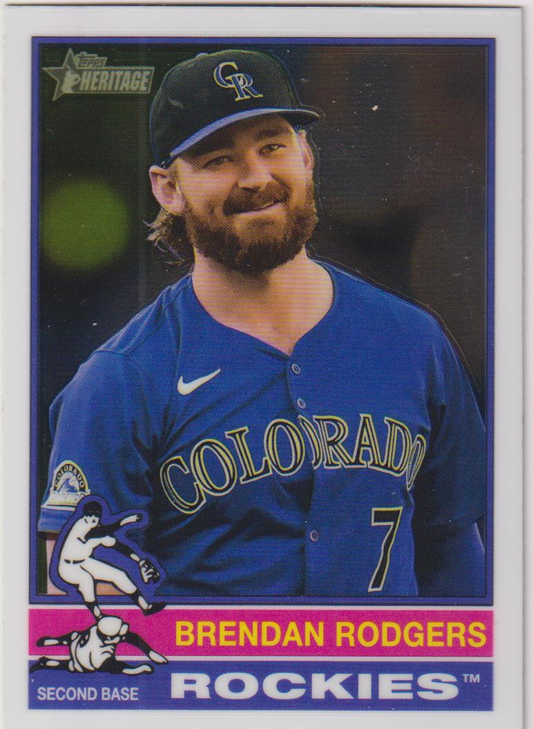 2025 Topps Heritage Baseball Chrome Brendan Rodgers #293