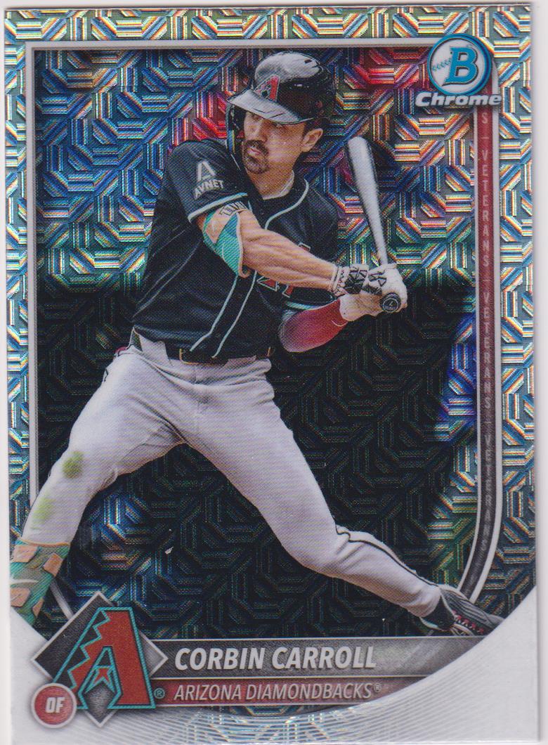 2025 Bowman Baseball Chrome Base Set Mega Refractor Corbin Carroll #96
