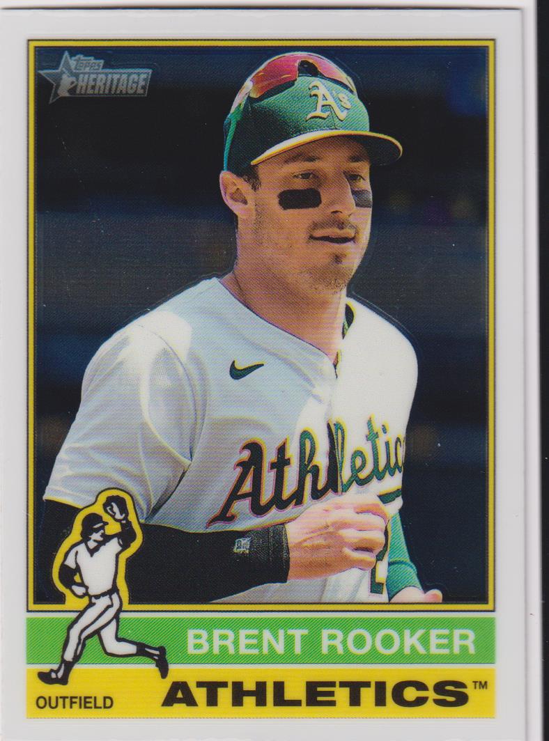 2025 Topps Heritage Baseball Chrome Brent Rooker #83