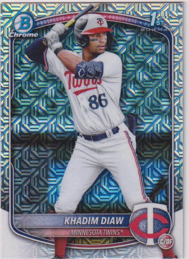 2025 Bowman Baseball Chrome Prospects Mega Refractor Khadim Diaw #BCP-77