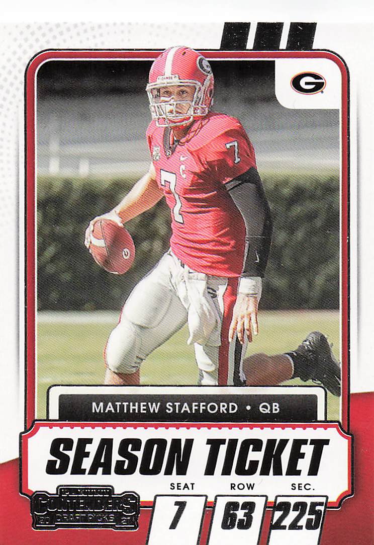 2021 Panini Contenders Draft Picks Matthew Stafford #9