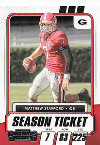 2021 Panini Contenders Draft Picks Matthew Stafford #9