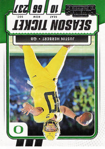 2021 Panini Contenders Draft Picks Justin Herbert #11