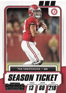 2021 Panini Contenders Draft Picks Tua Tagovailoa #25