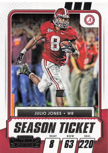 2021 Panini Contenders Draft Picks Julio Jones #41