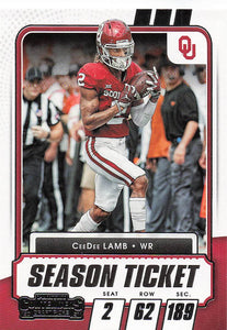 2021 Panini Contenders Draft Picks CeeDee Lamb #44