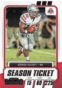 2021 Panini Contenders Draft Picks Ezekiel Elliott #50