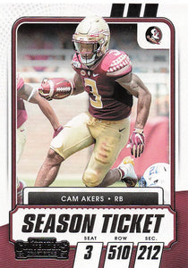 2021 Panini Contenders Draft Picks Cam Akers #57