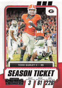 2021 Panini Contenders Draft Picks Todd Gurley II #58