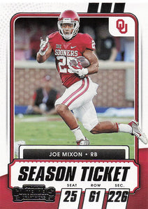 2021 Panini Contenders Draft Picks Joe Mixon #62