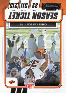 2021 Panini Contenders Draft Picks Chris Carson #63