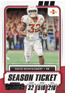2021 Panini Contenders Draft Picks David Montgomery #65